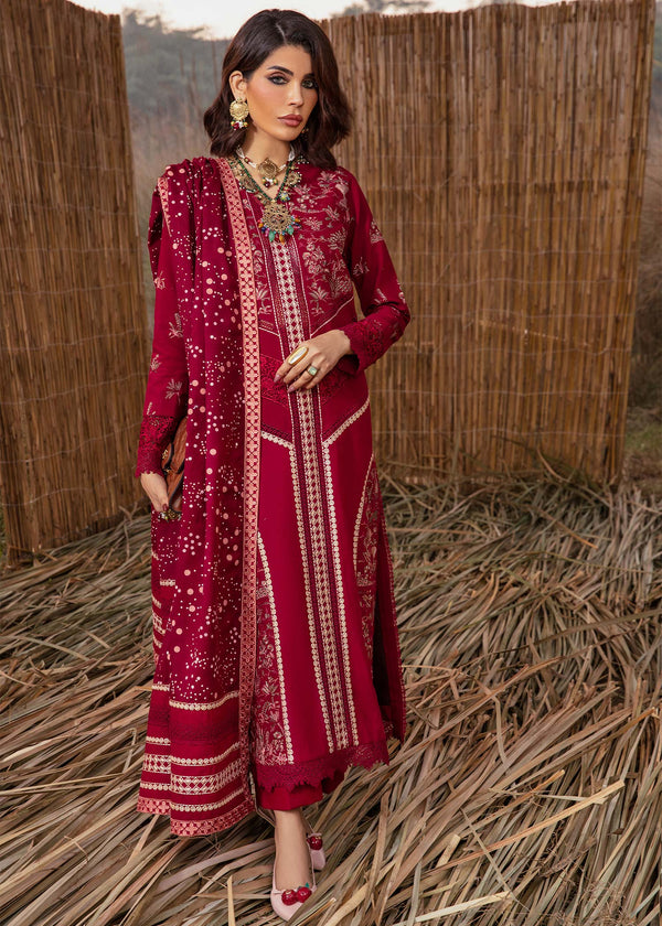 Saira Shakira | Raya Winter Stitched 23 | Ruby - Waniyas