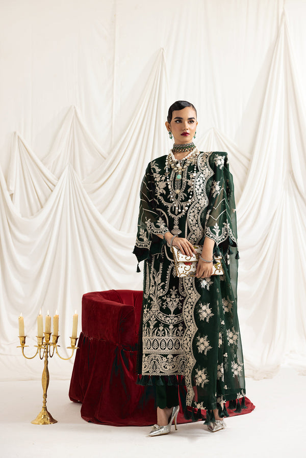 Alizeh | Formals Collection | Clara B (GREEN) - Waniyas