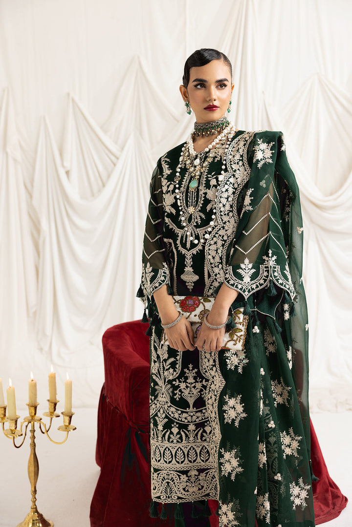 Alizeh | Formals Collection | Clara B (GREEN) - Waniyas