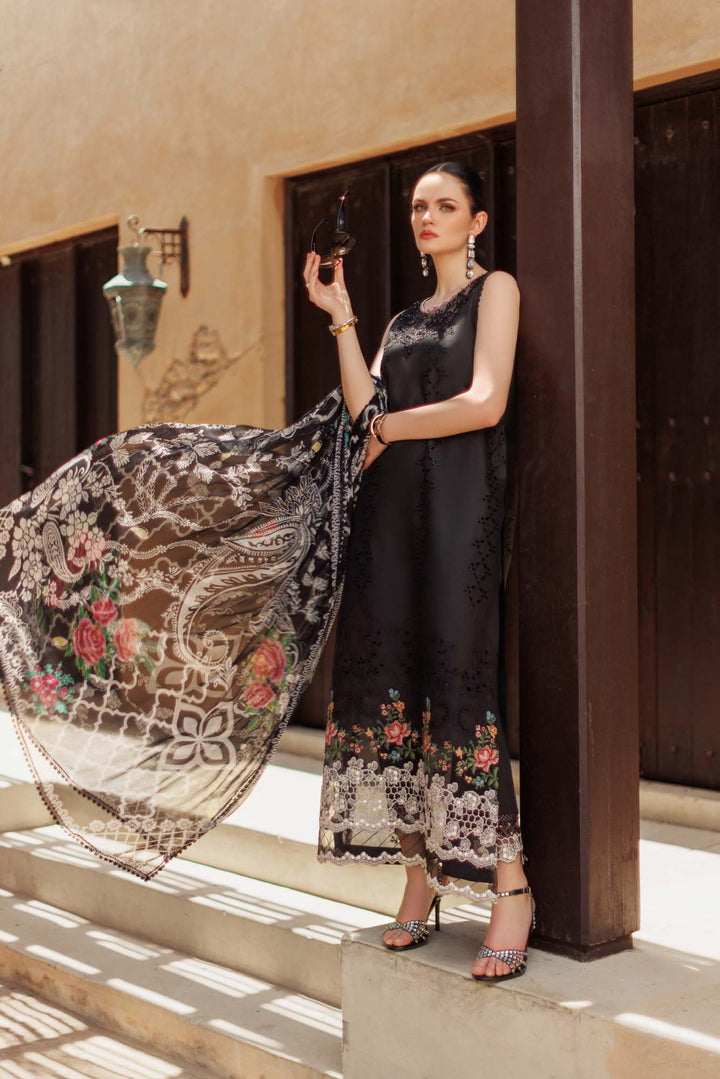 Noor By Saadia Asad | Eid Handwork Laserkari Lawn 24 | D6 - Waniyas