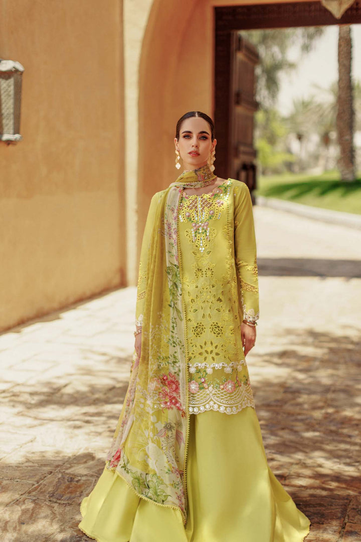 Noor By Saadia Asad | Eid Handwork Laserkari Lawn 24 | D1 - Waniyas