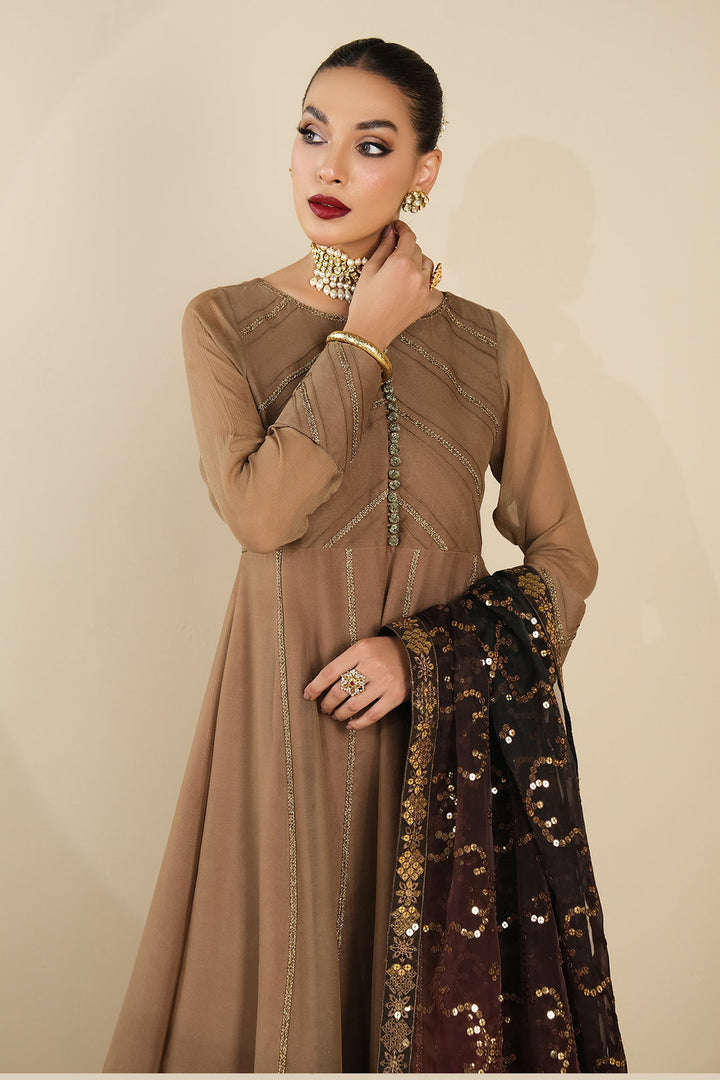 Alizeh | Formals Collection | Rose Beige Dress 3 piece - RTW1017 - Waniyas