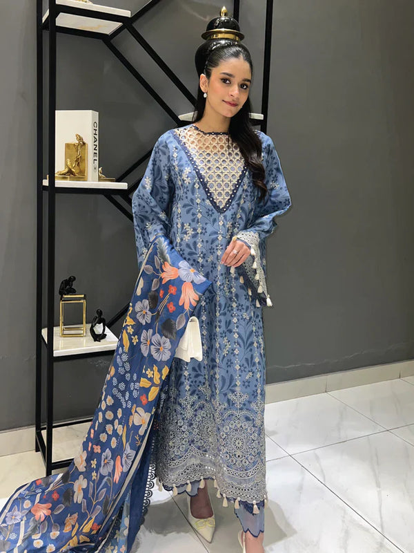 Faiza Faisal | Maya Luxury Lawn | Gamze - Waniyas