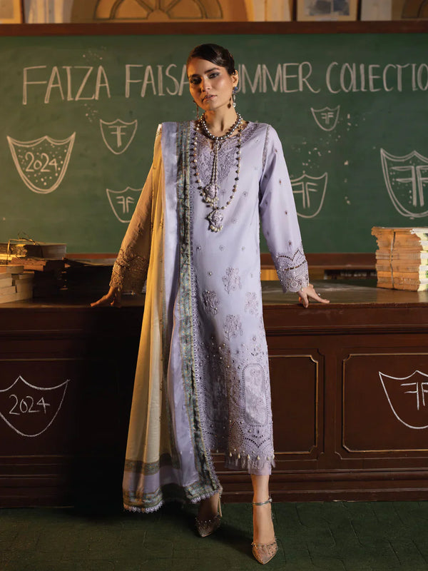 Faiza Faisal | Maya Luxury Lawn | Nazali - Waniyas