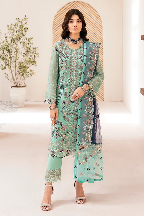 Ramsha | Rangoon Chiffon Collection 24 | D-1207 - Waniyas