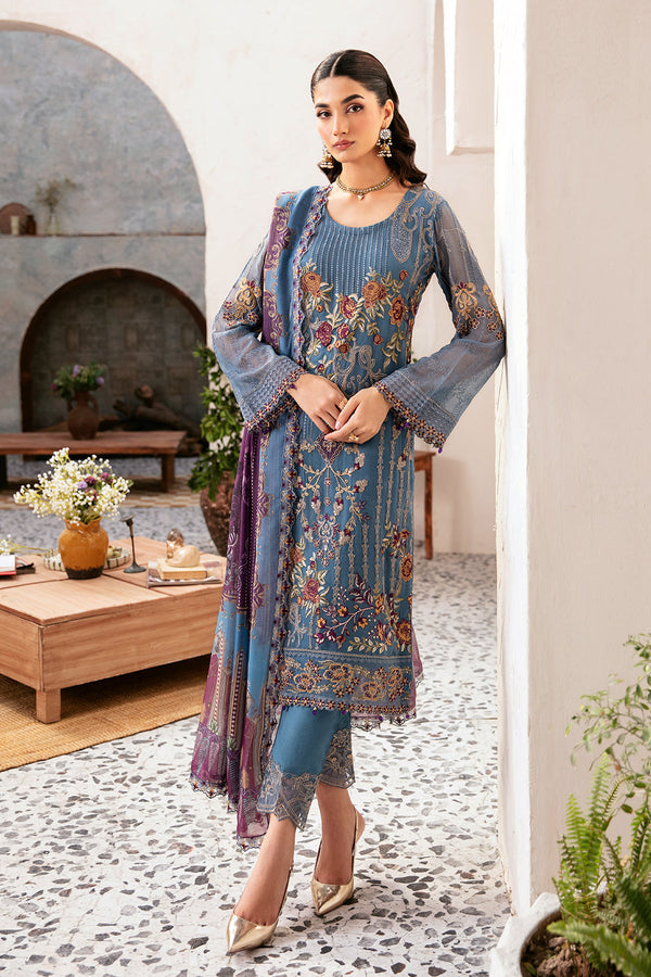 Ramsha | Rangoon Chiffon Collection 24 | D-1202 - Waniyas