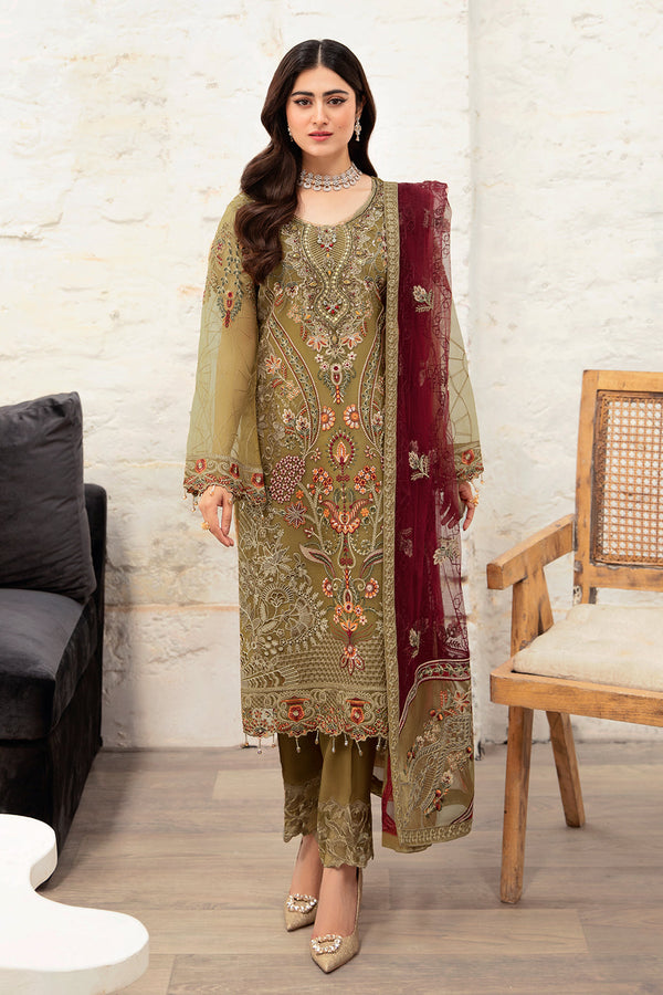 Ramsha | Minhal Organza Collection | M-1010 - Waniyas