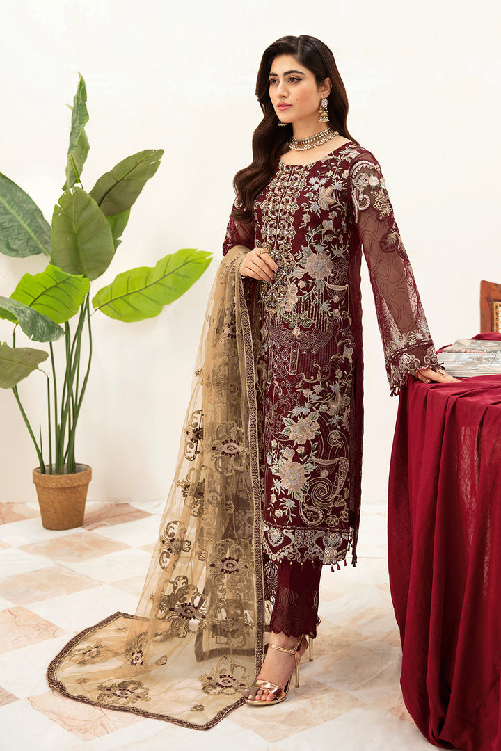 Ramsha | Minhal Organza Collection | M-1003 - Waniyas