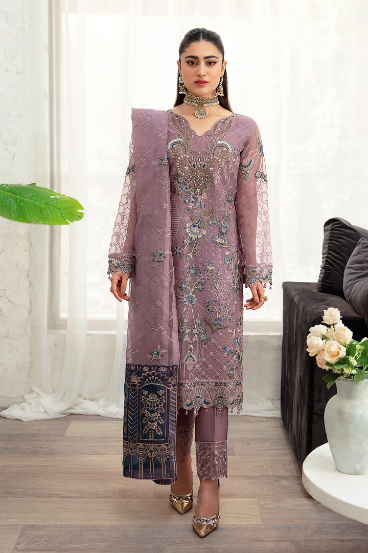 Ramsha | Minhal Organza Collection | M-1005 - Waniyas