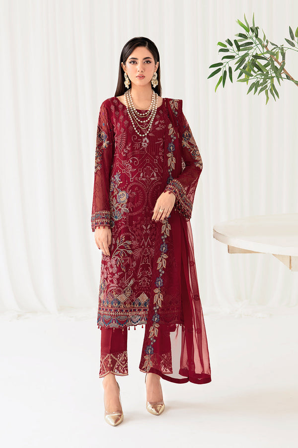 Ramsha | Rangoon Chiffon Collection 24 | D-1004 - Waniyas