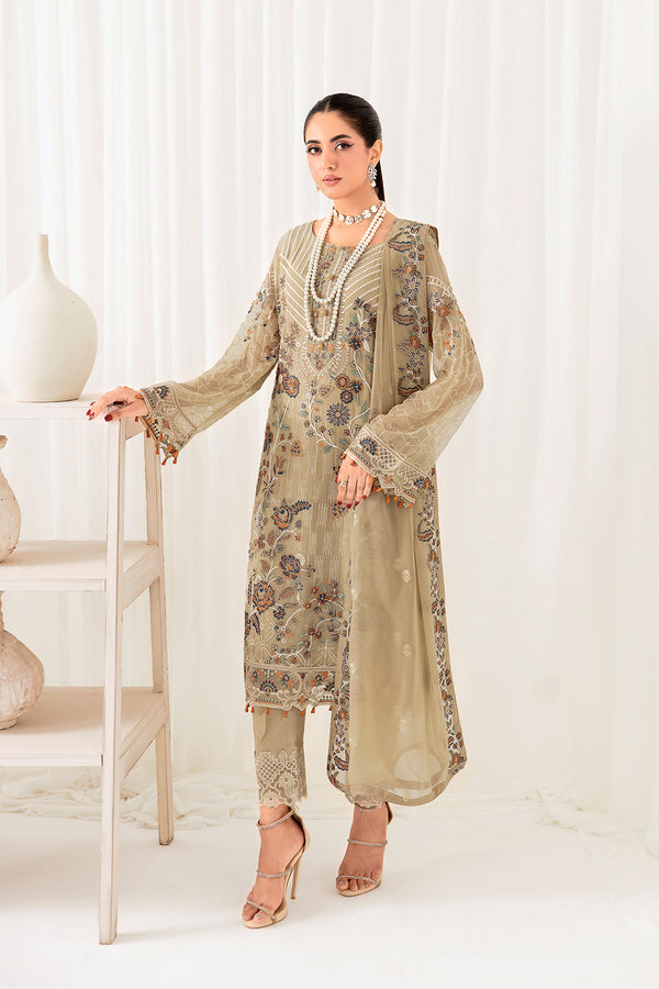 Ramsha | Rangoon Chiffon Collection 24 | D-1001 - Waniyas