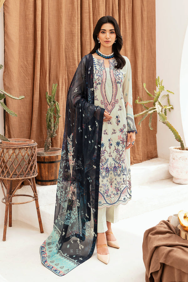 Ramsha | Mashaal Luxury Lawn | L-1107 - Waniyas