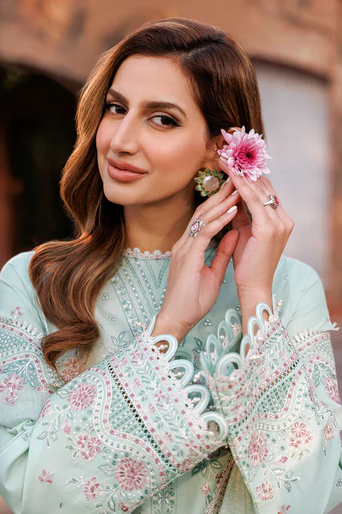 Farasha | Kaavish Lawn 24 | WHISPER MINT - Waniyas