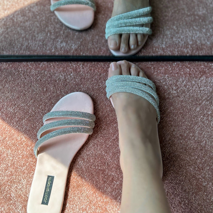 Baby Pink Lovestruck Slides - Waniyas