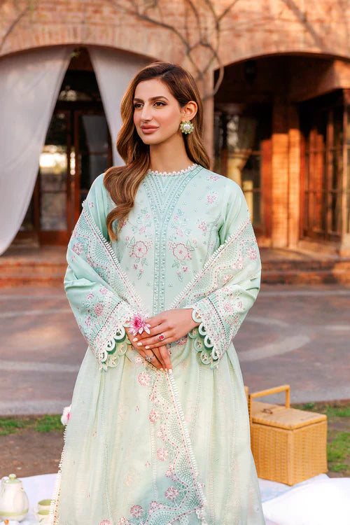 Farasha | Kaavish Lawn 24 | WHISPER MINT - Waniyas