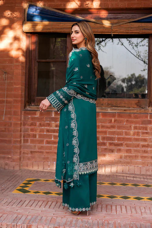 Farasha | Kaavish Lawn 24 | TEAL GARLAND - Waniyas