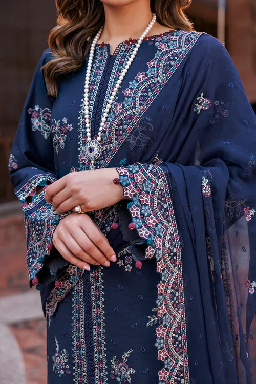 Farasha | Kaavish Lawn 24 | DEEP SAPPHIRE - Waniyas