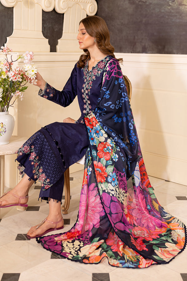 Farasha | Seraya Lawn 24 | INDIGO - Waniyas