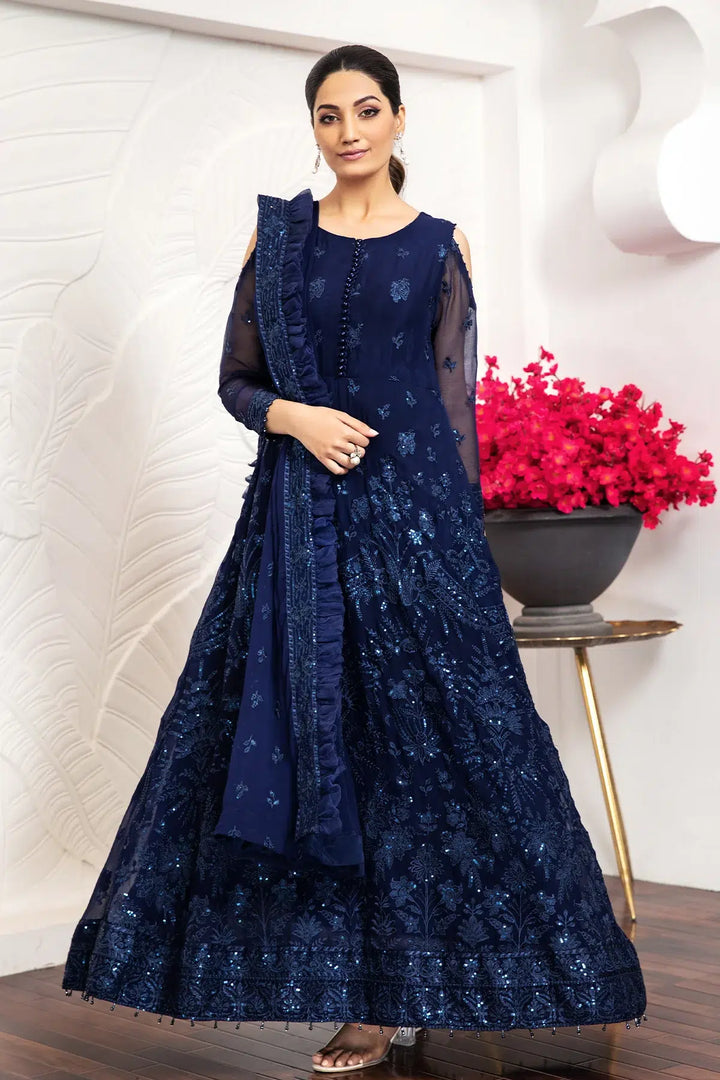 Alizeh | Formals Collection | Glace Blue - Waniyas