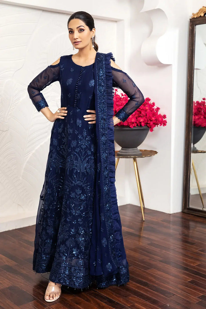 Alizeh | Formals Collection | Glace Blue - Waniyas