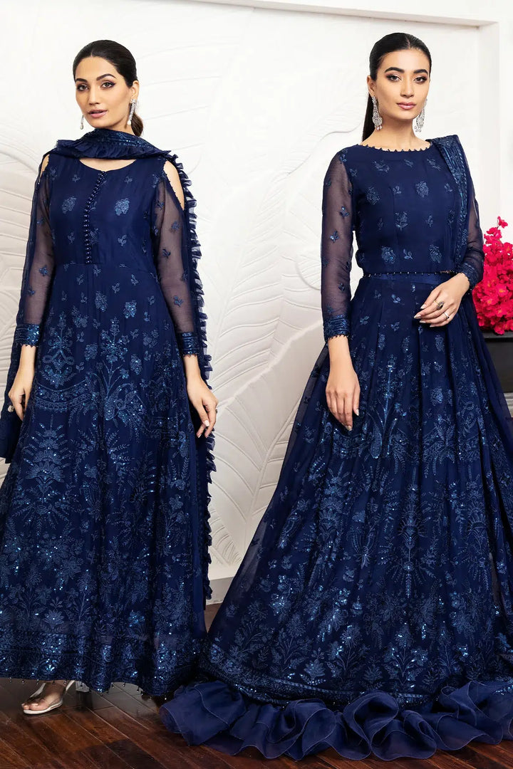 Alizeh | Formals Collection | Glace Blue - Waniyas