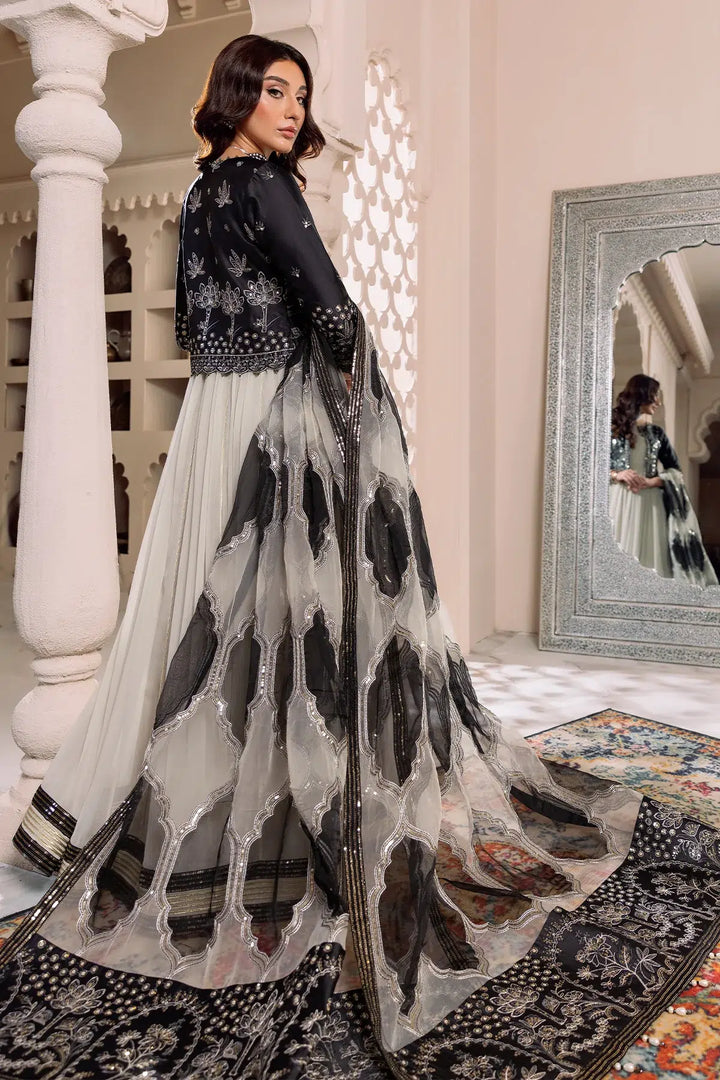 Alizeh | Formals Collection | Offwhite Black 4 piece - RTW1016 - Waniyas