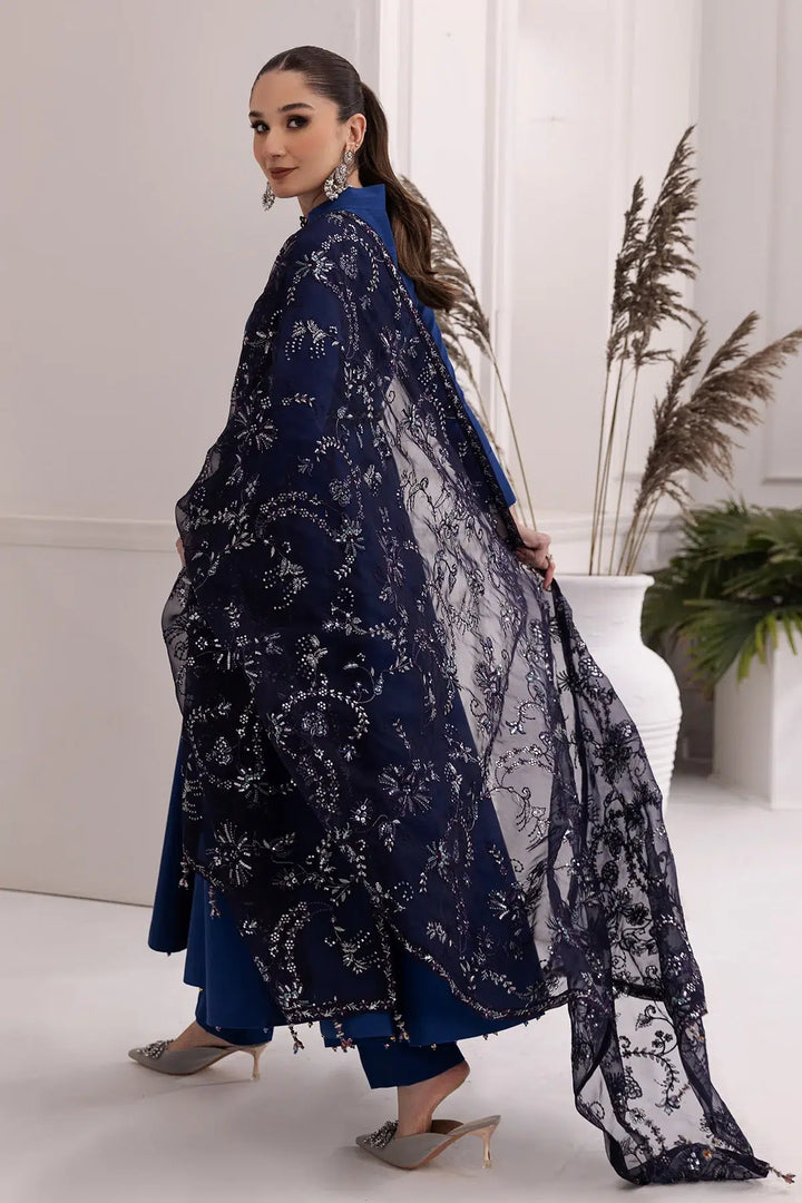 Alizeh | Formals Collection | Royal Blue Dress 3 piece - RTW1002 - Waniyas