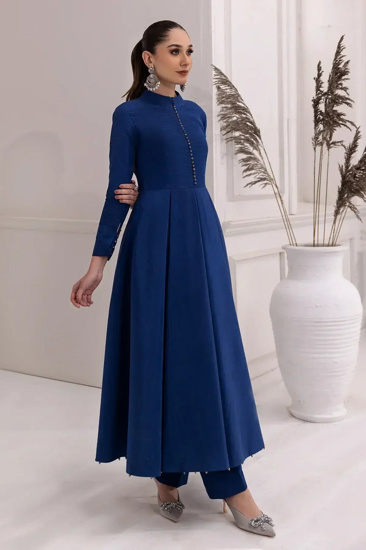 Alizeh | Formals Collection | Royal Blue Dress 3 piece - RTW1002 - Waniyas