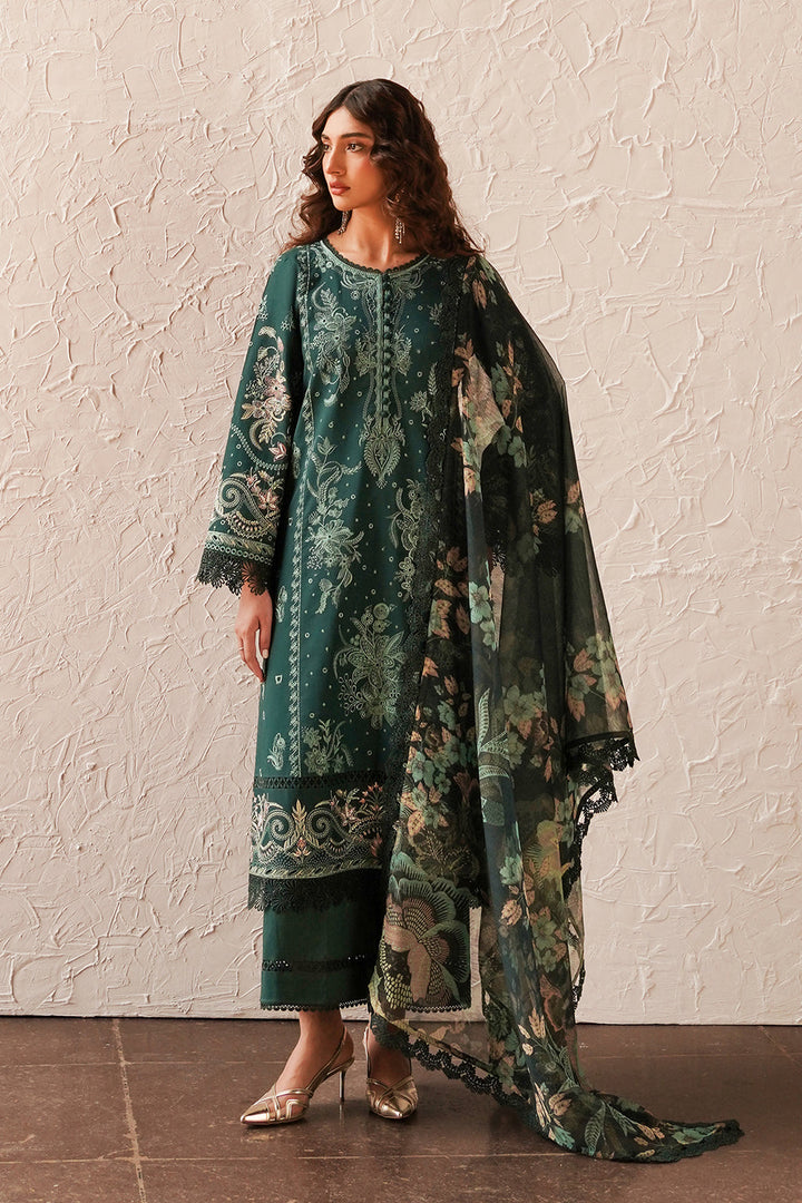 Afrozeh | Chikankari Lawn 24 | Viridian - Waniyas