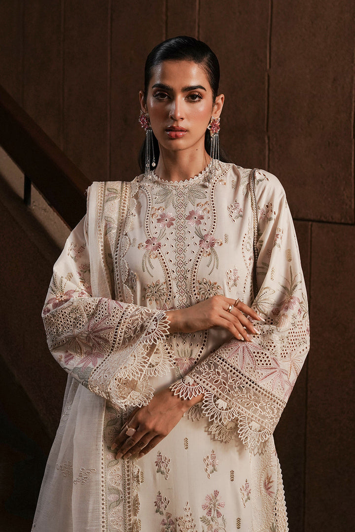 Afrozeh | Chikankari Lawn 24 | Gypsum - Waniyas