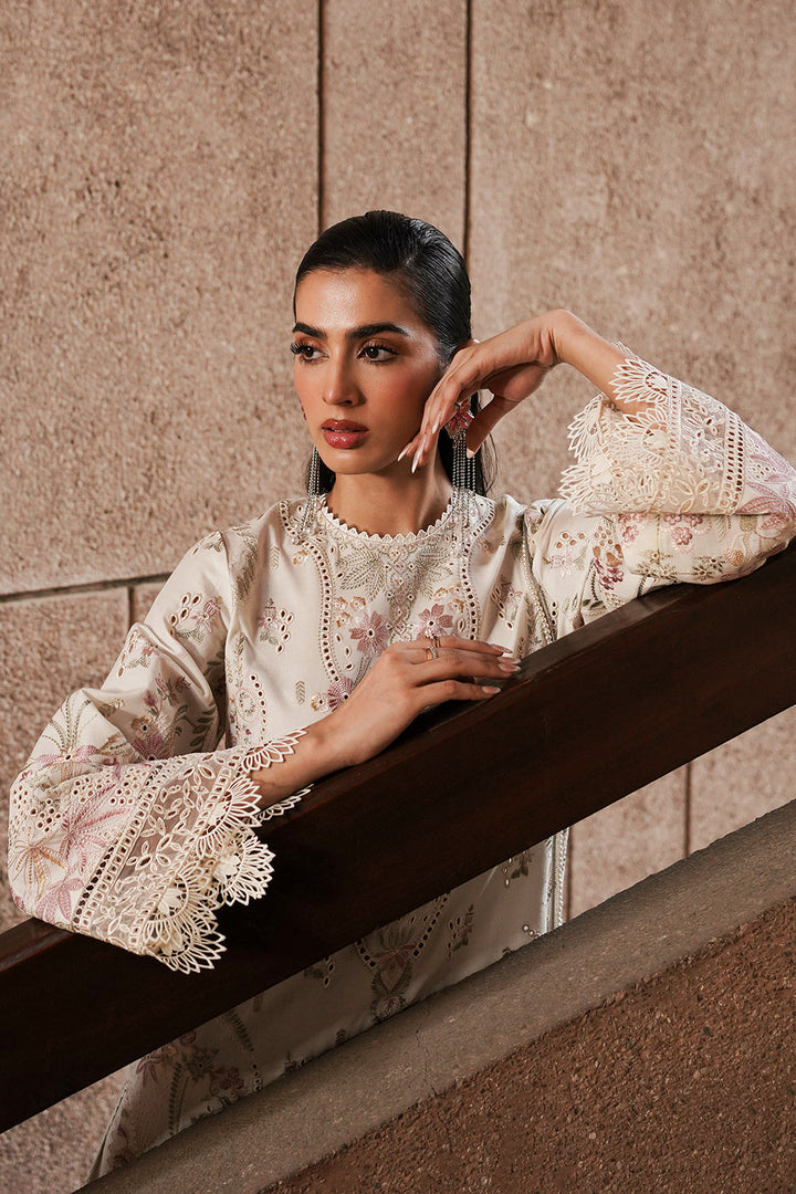 Afrozeh | Chikankari Lawn 24 | Gypsum - Waniyas