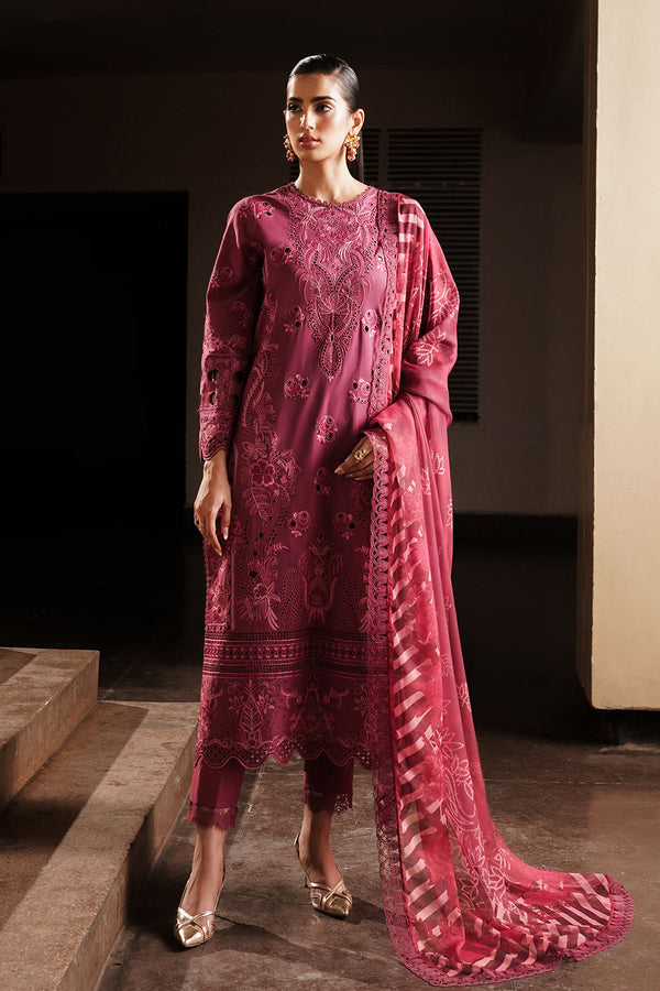 Afrozeh | Chikankari Lawn 24 | Cordovan - Waniyas