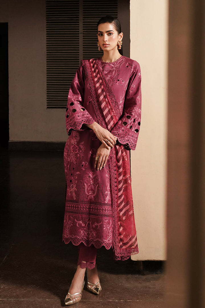 Afrozeh | Chikankari Lawn 24 | Cordovan - Waniyas