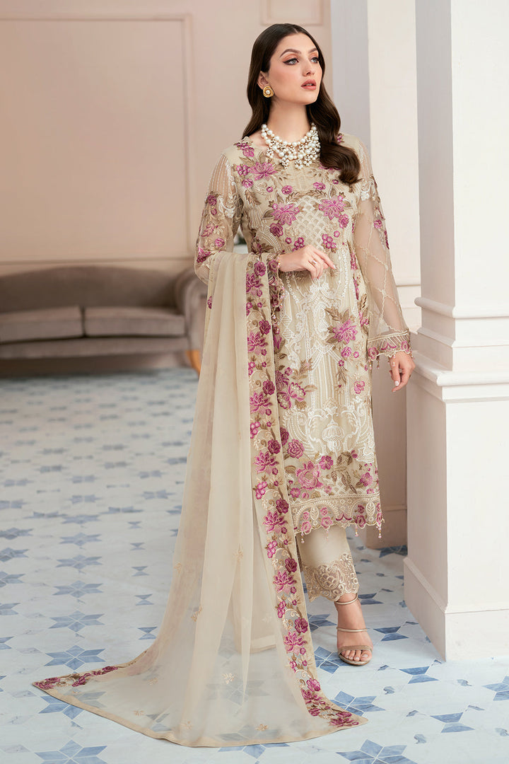 Ramsha | Rangoon Chiffon Collection 24 | D-909 - Waniyas