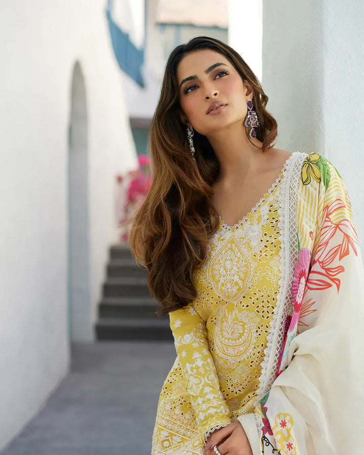 Faiza Saqlain | Liliana Luxury Lawn 24 | Talin - Waniyas