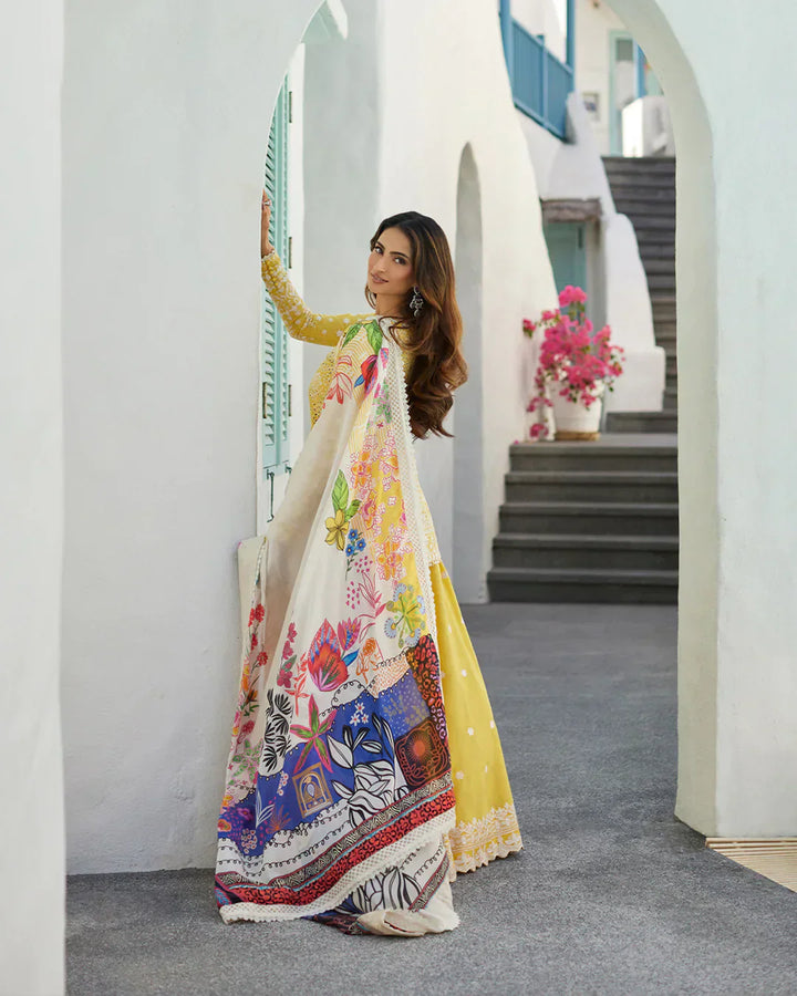 Faiza Saqlain | Liliana Luxury Lawn 24 | Talin - Waniyas