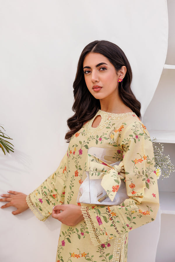 Farasha | Printed Essentials | PASTEL GLEAM - Waniyas