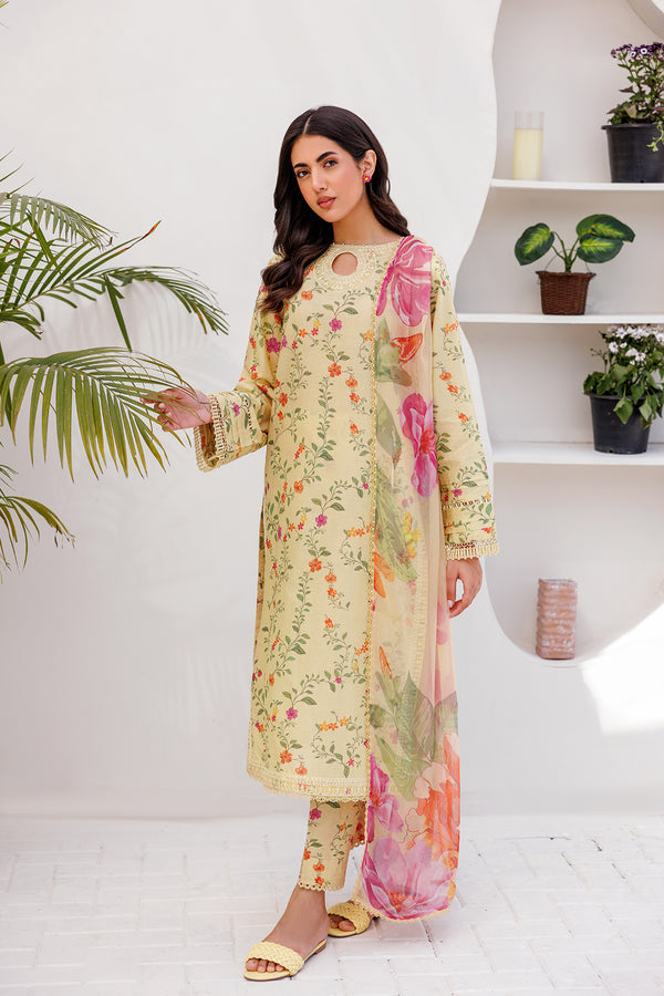 Farasha | Printed Essentials | PASTEL GLEAM - Waniyas