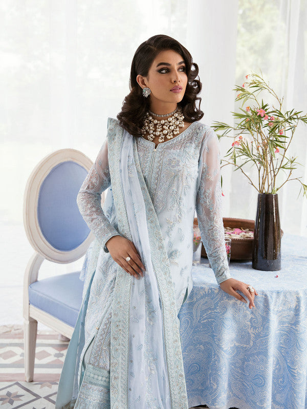 Gulaal | Embroidered Chiffon 23 | Wisteria - Waniyas