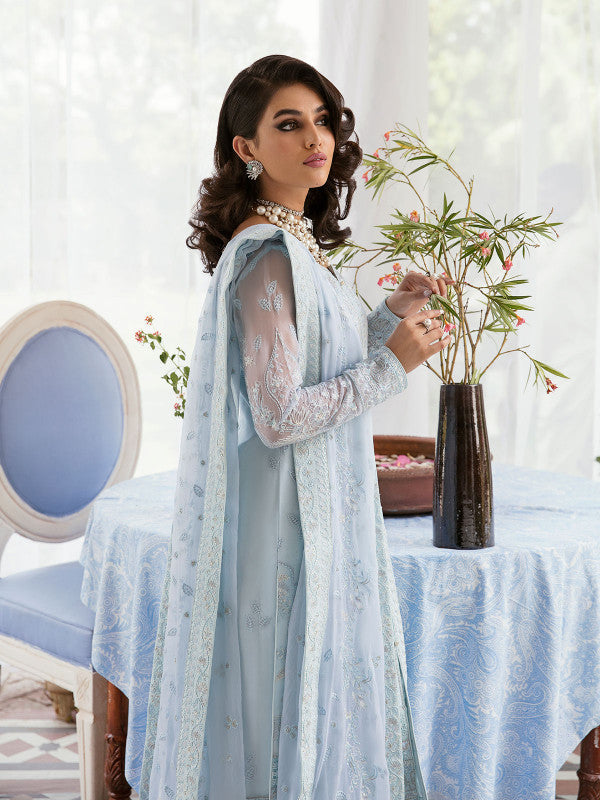 Gulaal | Embroidered Chiffon 23 | Wisteria - Waniyas