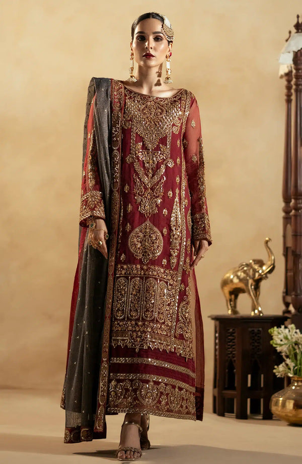 Maryum N Maria | Zamani Beghum Formals 23 | Ruby-(MW23-517) - Waniyas