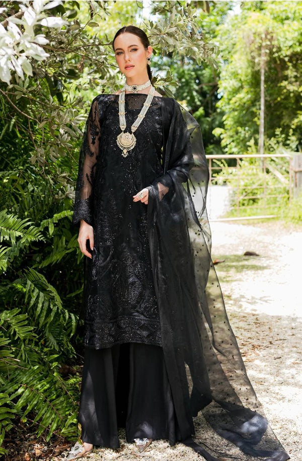 Maryum N Maria | Sorina Luxury Chiffon 23 | Raven (MW23-507) - Waniyas