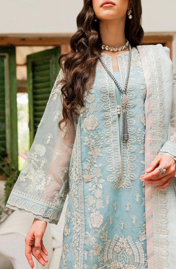 Maryum N Maria | Sorina Luxury Chiffon 23 | Sky Light (MW23-502) - Waniyas