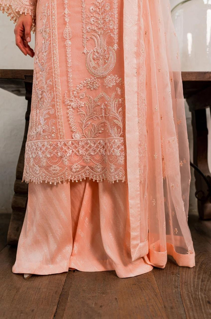 Maryum N Maria | Sorina Luxury Chiffon 23 | Peach Parfait (MW23-505) - Waniyas