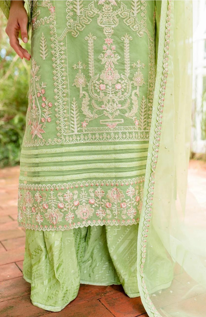 Maryum N Maria | Sorina Luxury Chiffon 23 | Lilly Green (MW23-506) - Waniyas