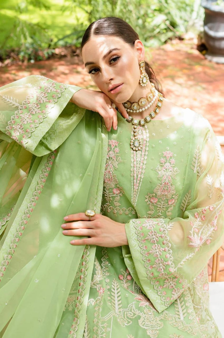 Maryum N Maria | Sorina Luxury Chiffon 23 | Lilly Green (MW23-506) - Waniyas