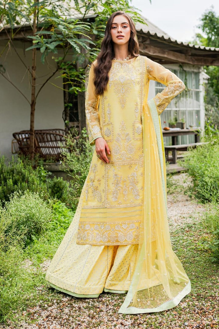 Maryum N Maria | Sorina Luxury Chiffon 23 | Lemon Zest (MW23-508) - Waniyas