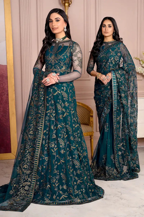 Zarif | Afreen Formals | ZA 01 EVERGREEN - Waniyas