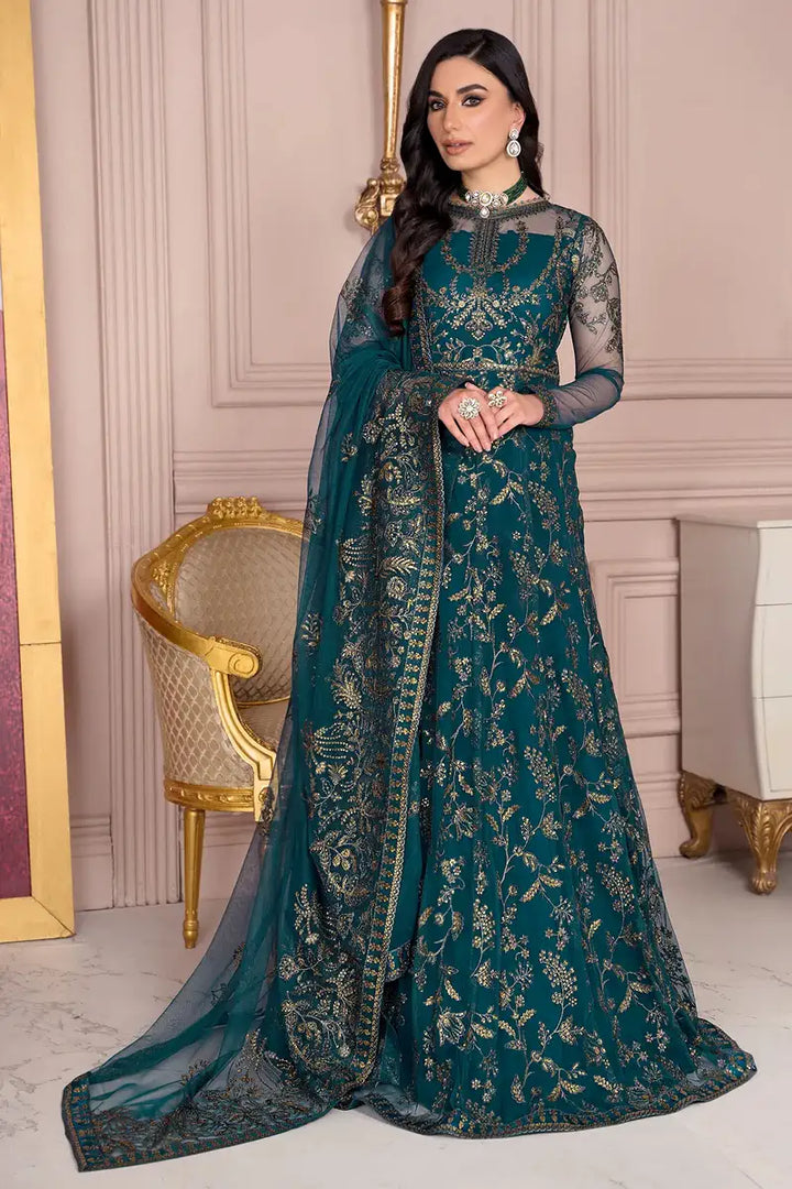 Zarif | Afreen Formals | ZA 01 EVERGREEN - Waniyas