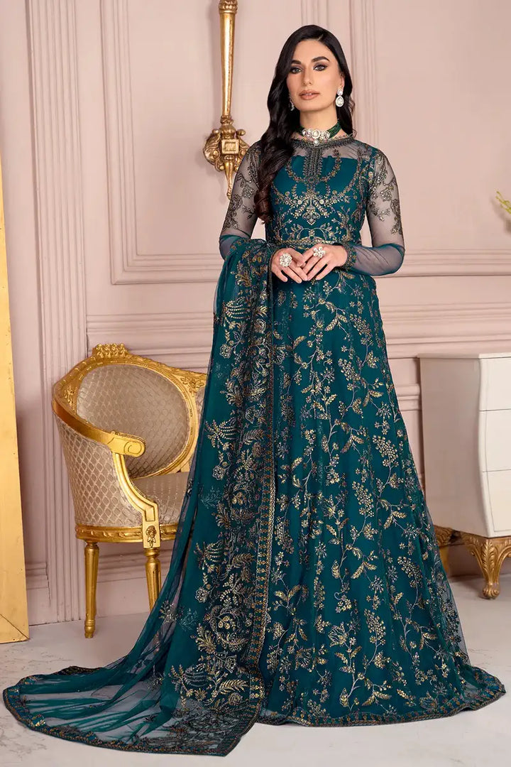 Zarif | Afreen Formals | ZA 01 EVERGREEN - Waniyas